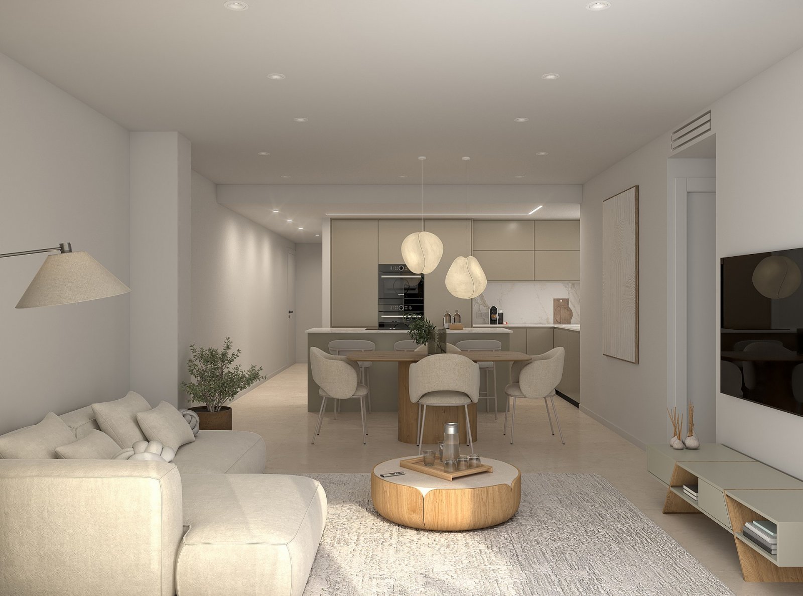 Modernes Apartment mit Terrasse und Dachpool