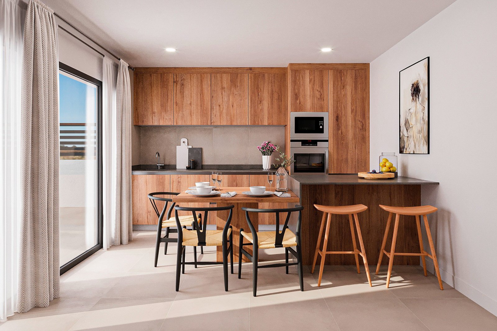 Komfortables Apartment mit Pool, Garten und moderner Ausstattung