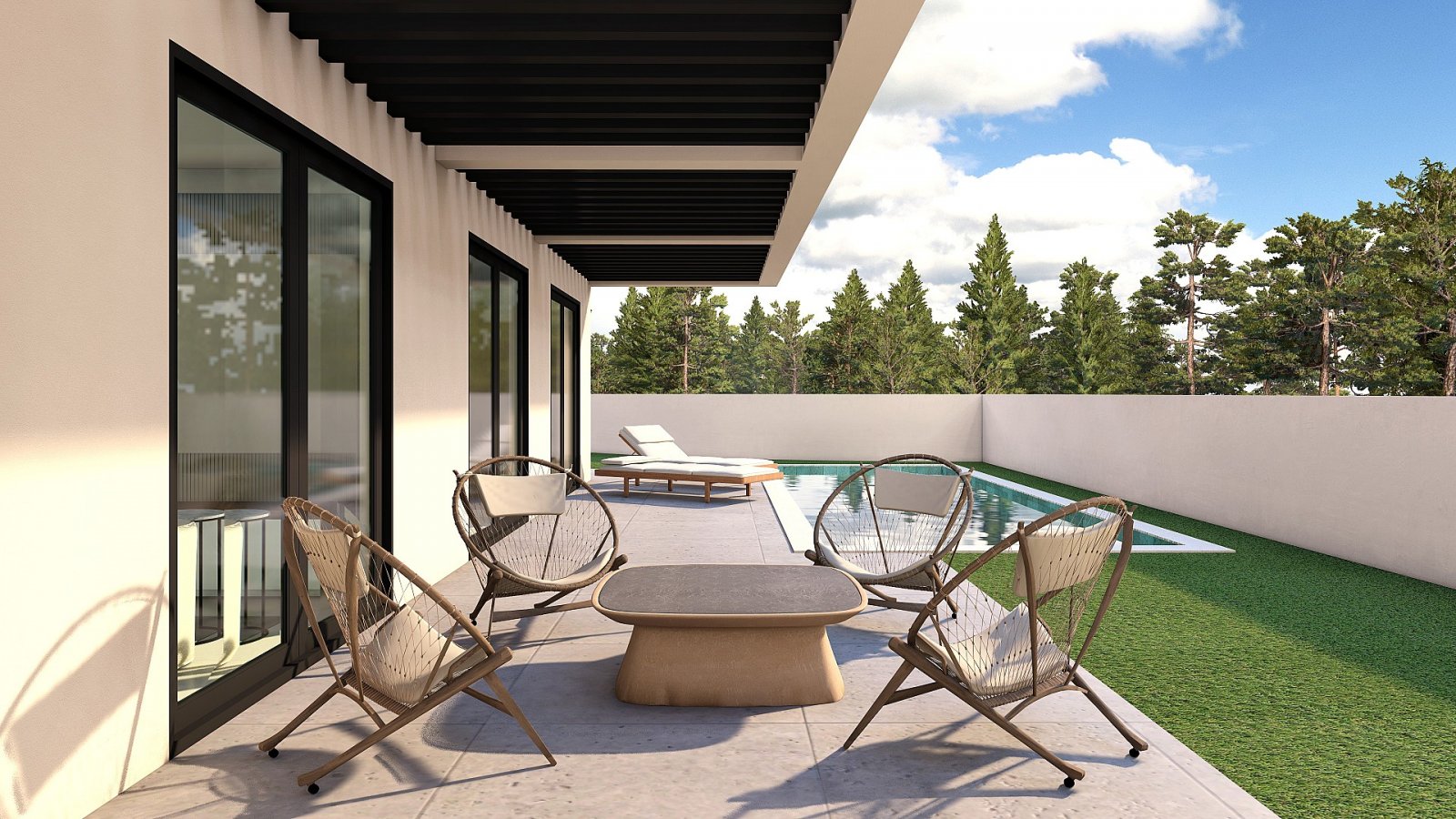 Moderne Villa mit Pool und Garage