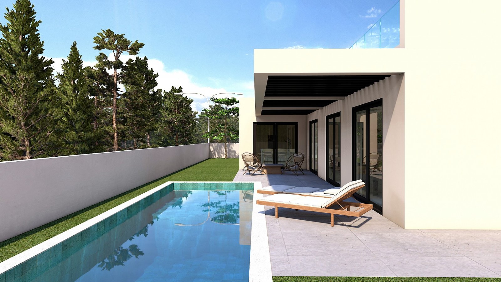 Hochwertige Villa mit Garage und Pool