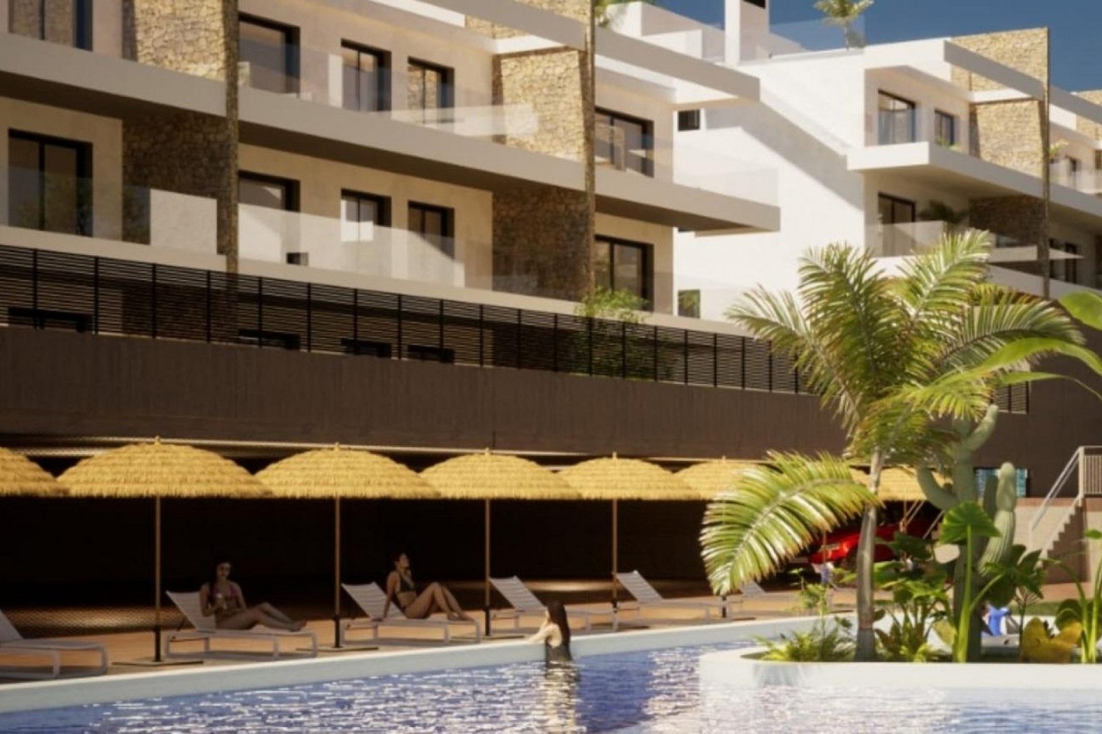 Mediterrane Gartenwohnungen mit Pool und Komfort