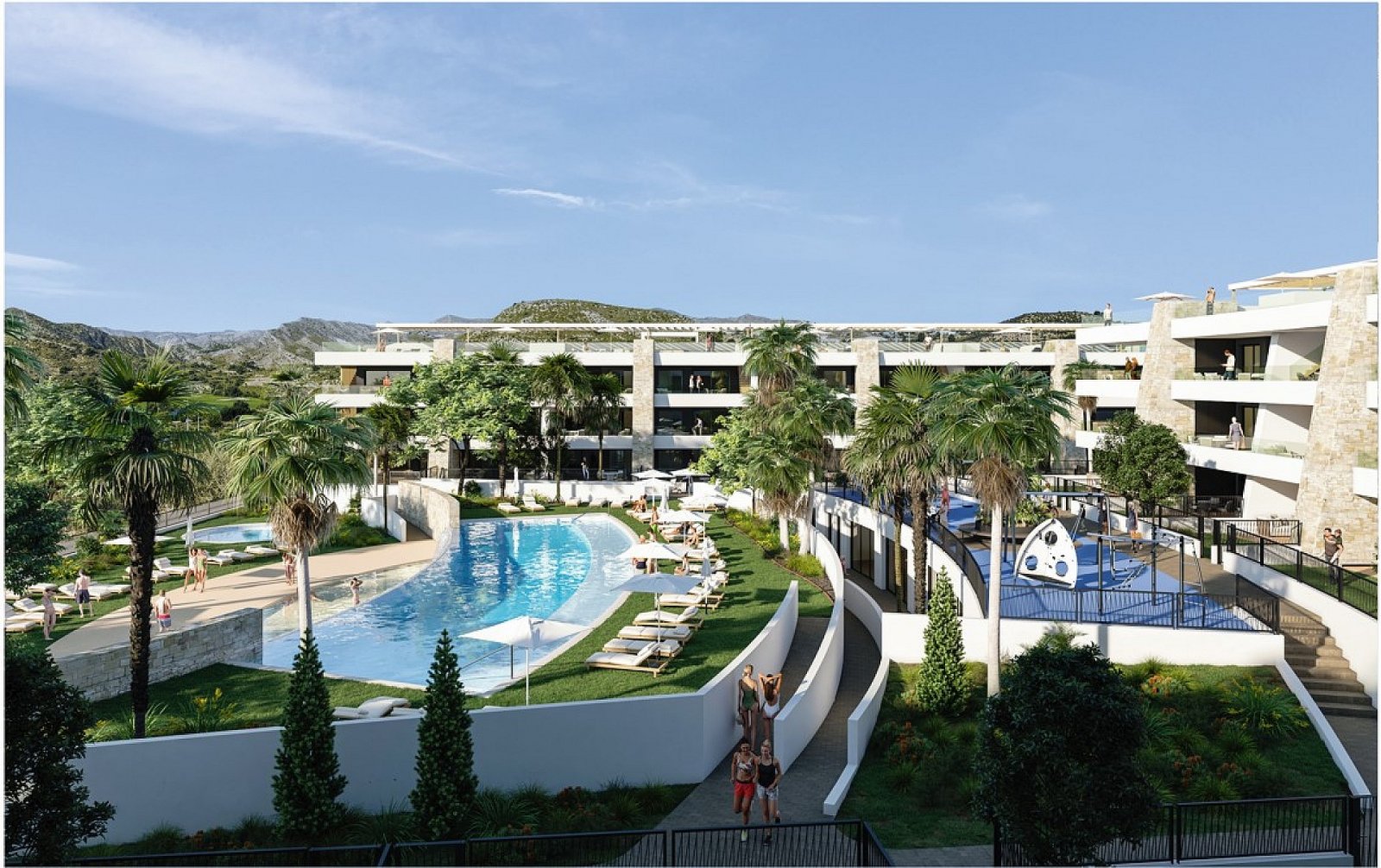 Stylishes Apartment mit Terrasse und Wellness