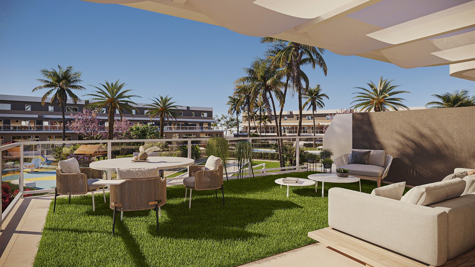 Monforte Del Cid: Exklusives 3-Zimmer-Apartment mit Garten & Pool 
