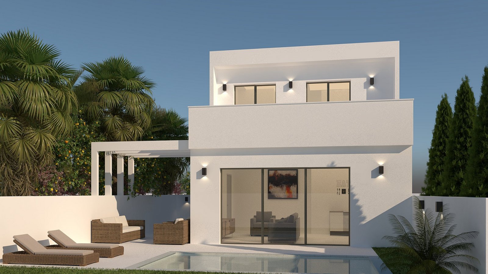 Moderne Villa mit Garten und optionalem Swimmingpool
