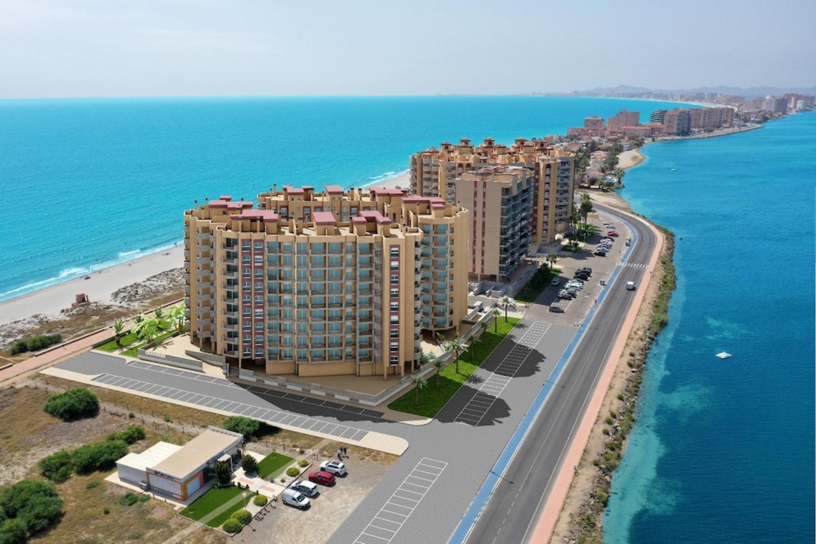 La Manga Del Mar Menor: Apartment mit Terrasse und Meerblick in La Manga 