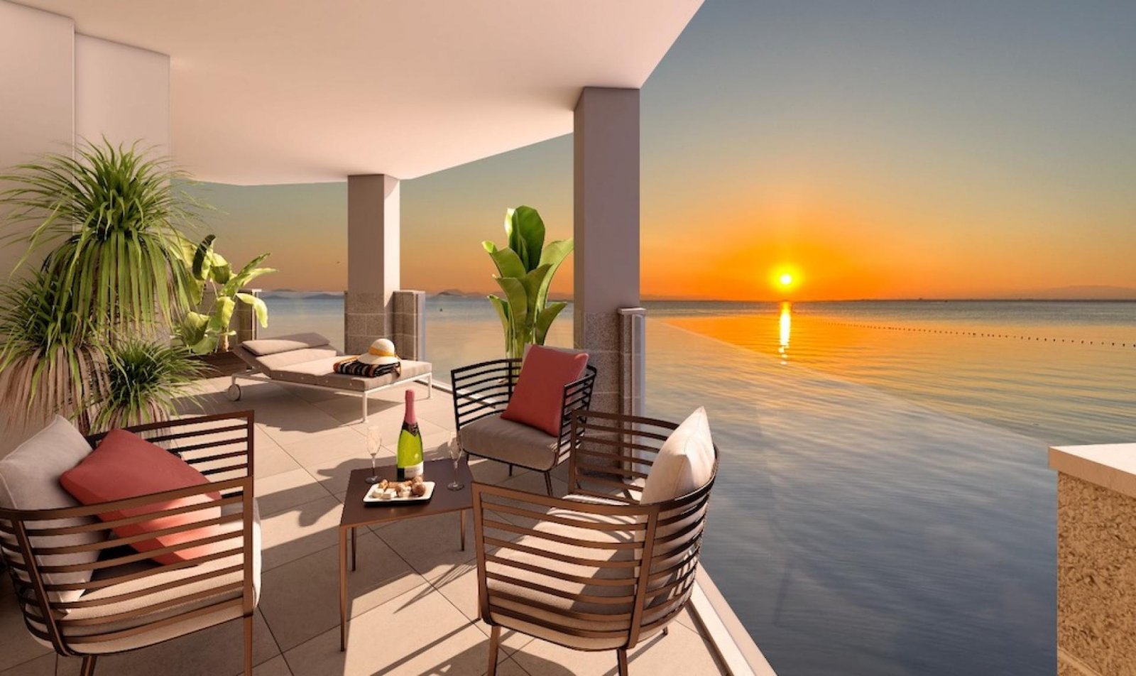 Strandnahes Apartment mit Pool, Fitness & Solarium