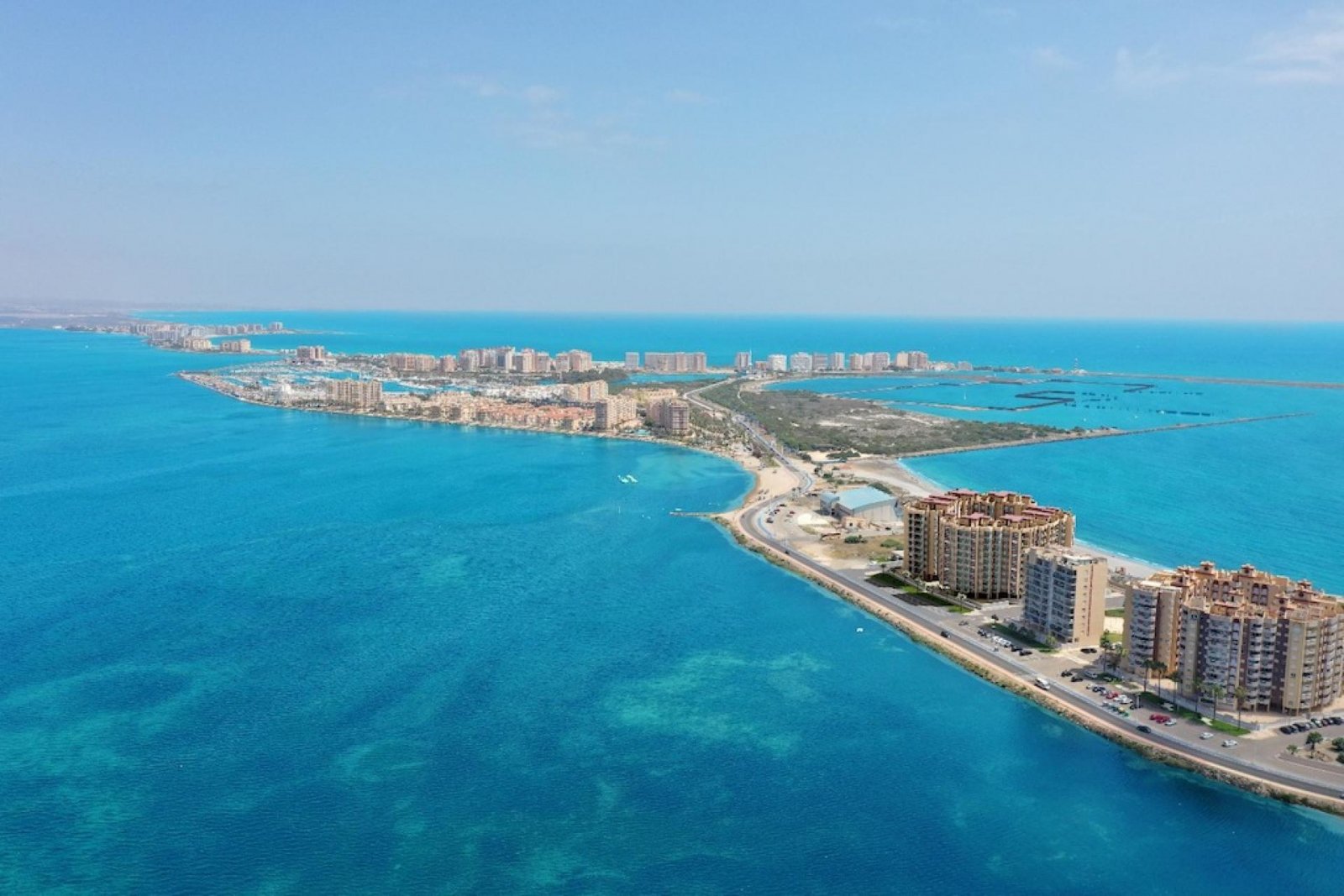 La Manga Del Mar Menor: Strandnahes Apartment mit 360°-Panoramablick 