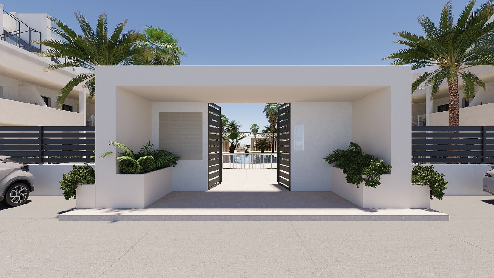 Exklusives Apartment mit eigener Terrasse und Poollandschaft