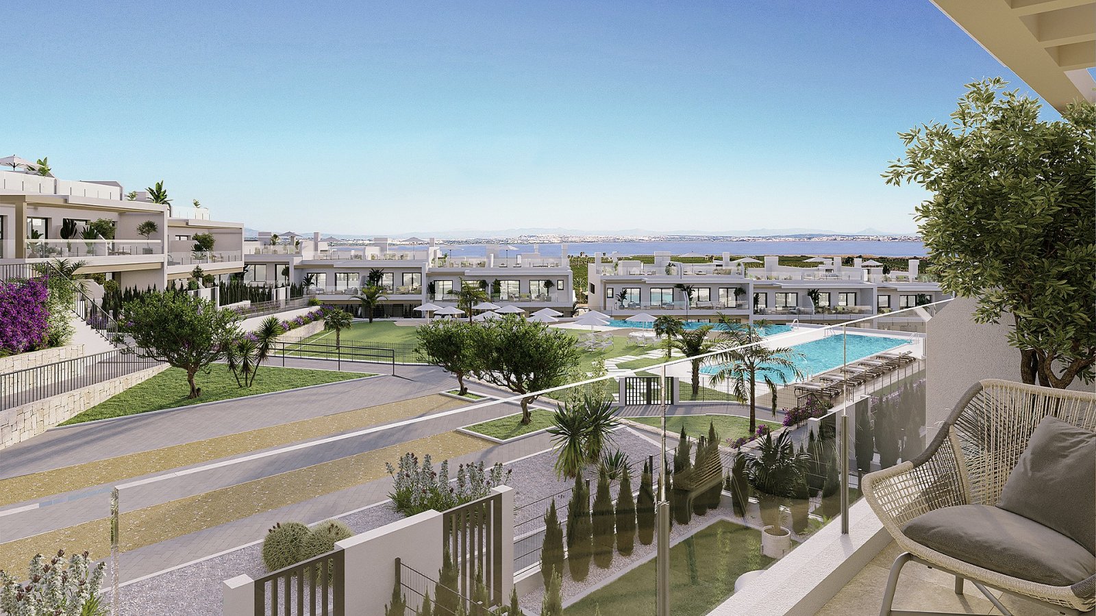 Mediterranes Wohnen mit Solarium & Pool