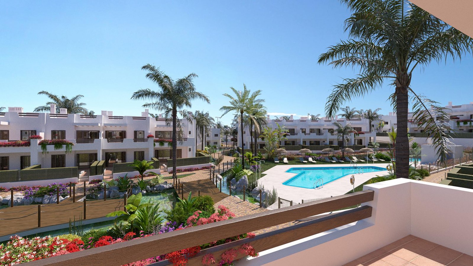 Luxus-Apartments im andalusischen Stil mit Meerblick