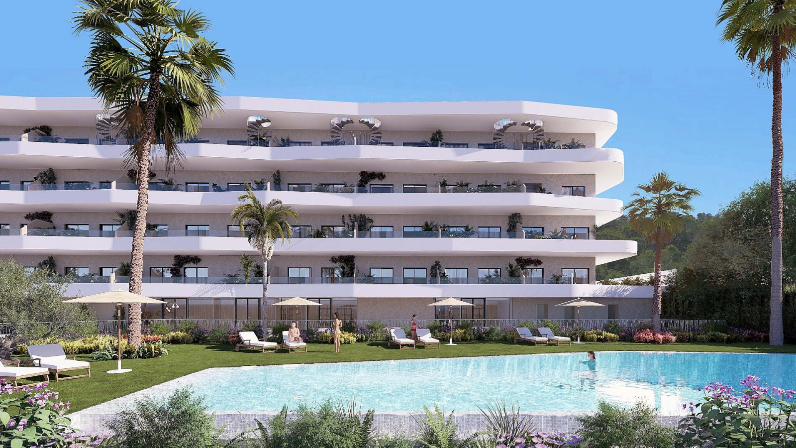 La Nucia: Attraktives Apartment mit Terrasse, 2 Schlafzimmern & Gemeinschaftspool 