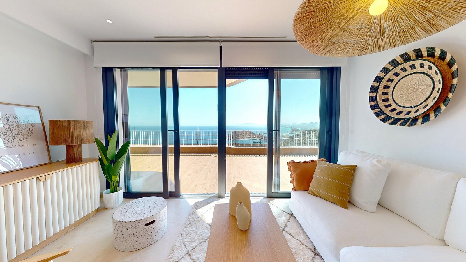 Aguilas: Exklusives Apartment mit Meerblick, Terrasse & Pool 