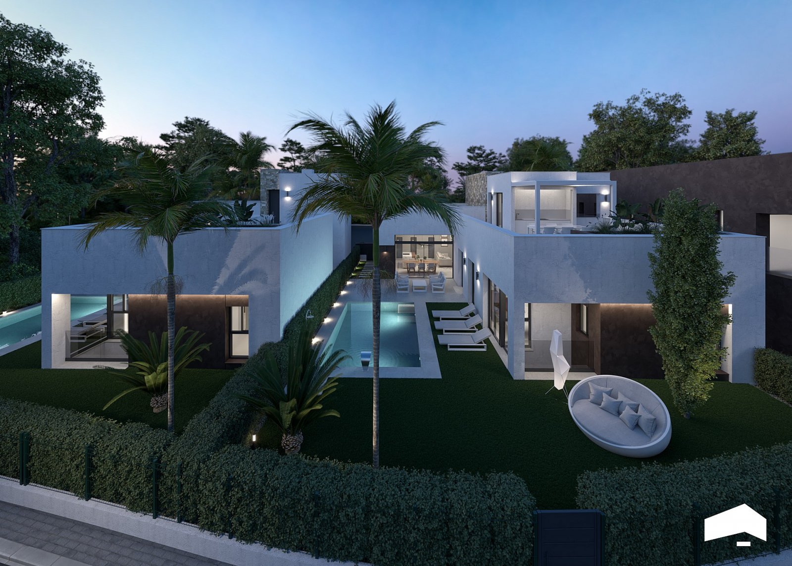 Moderne Villa in exklusiver Resortanlage