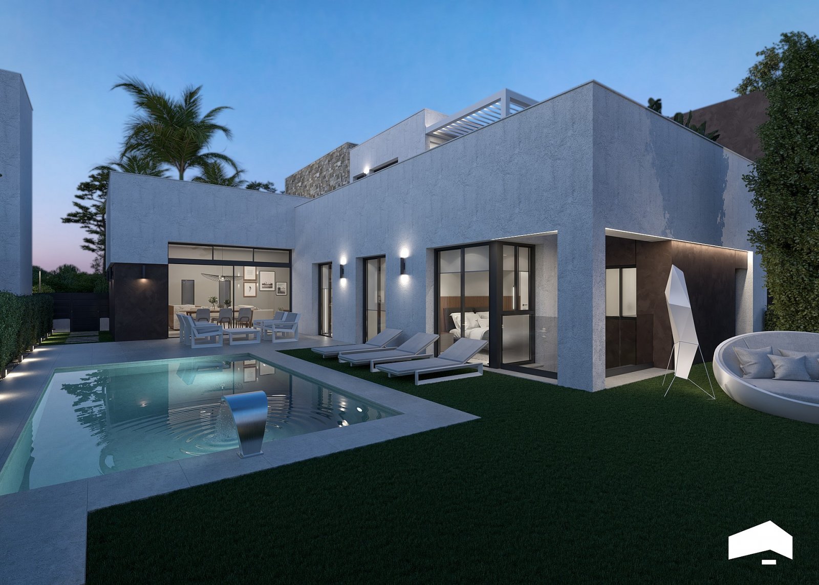 Moderne Villa in exklusiver Resortanlage