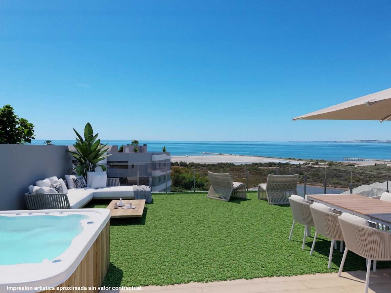Santa Pola: Mediterrane Neubauwohnungen mit Solarium & Pool 