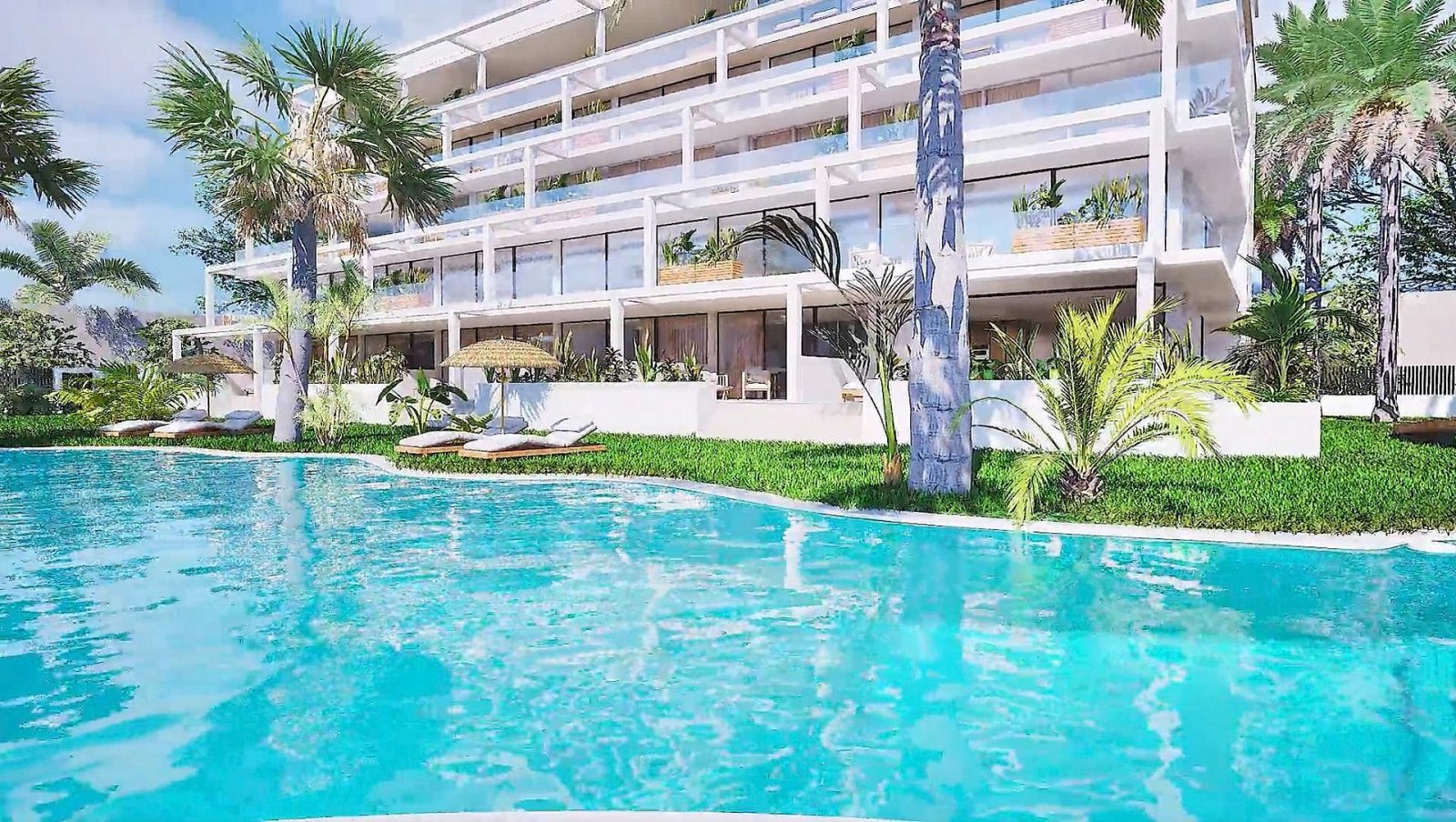 Modernes 2-Zimmer-Apartment mit Garten, Pool & Tiefgarage