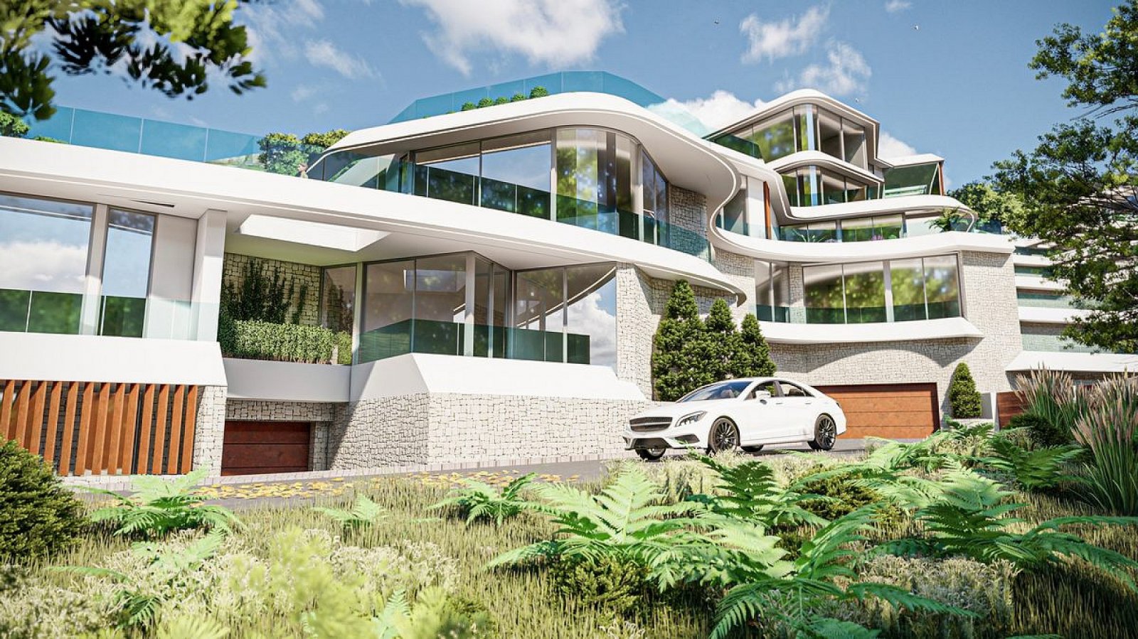 Moderne Luxusvilla mit privatem Pool und Terrasse