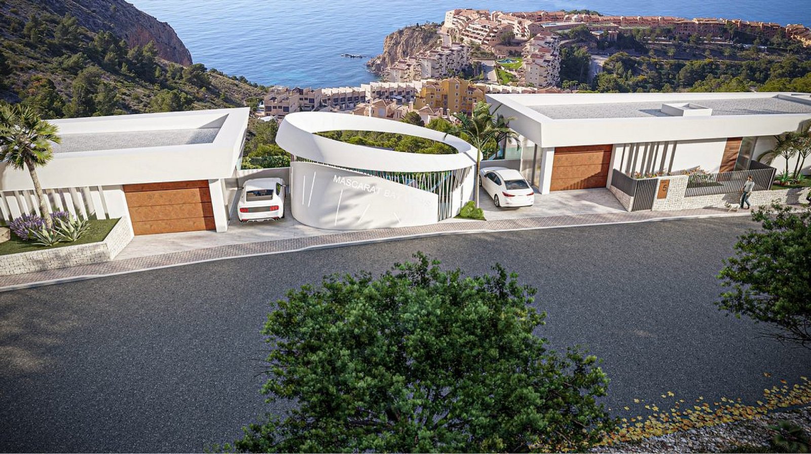 Moderne Luxusvilla mit privatem Pool und Terrasse