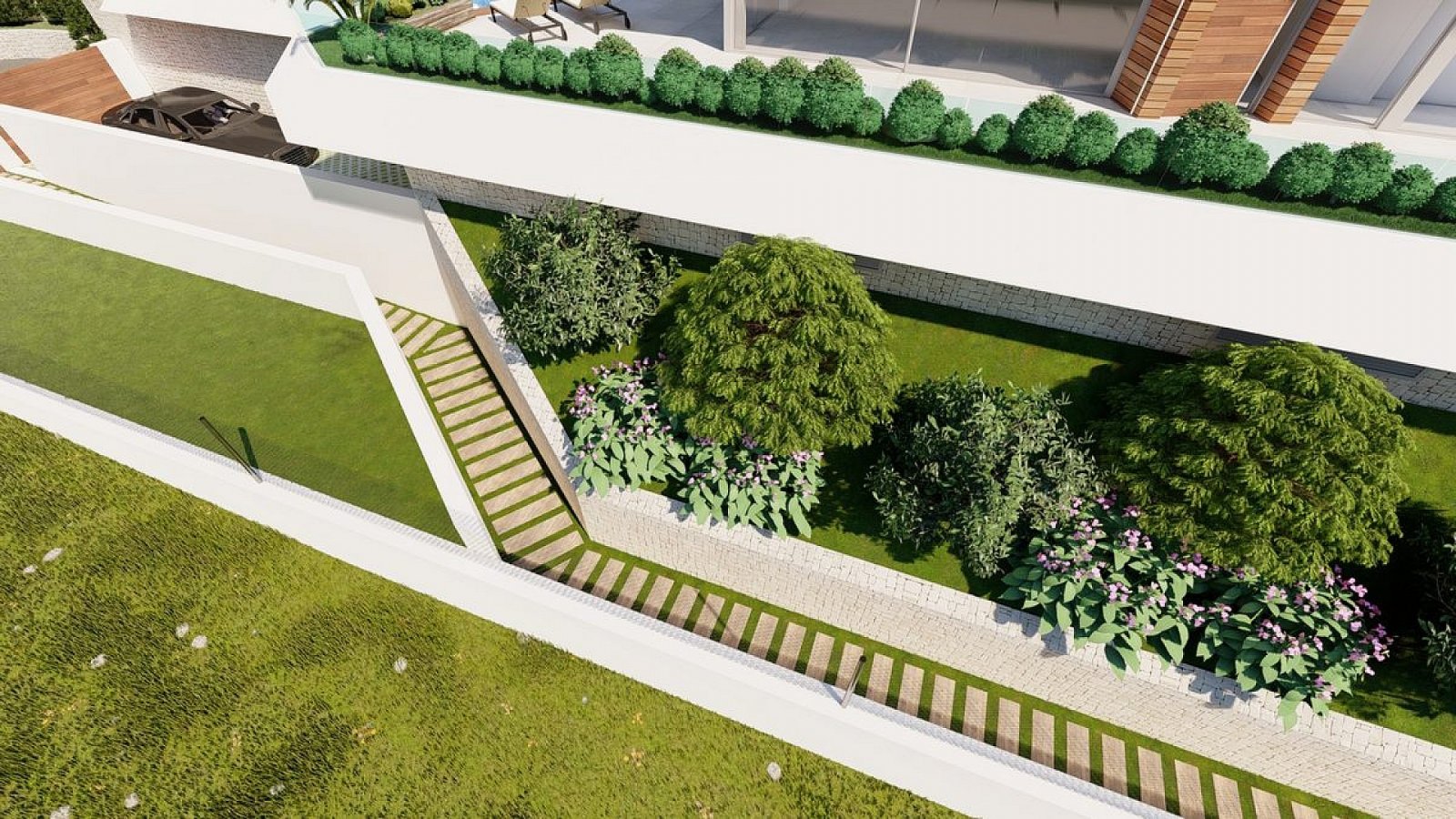 Moderne Luxusvilla mit privatem Pool und Terrasse