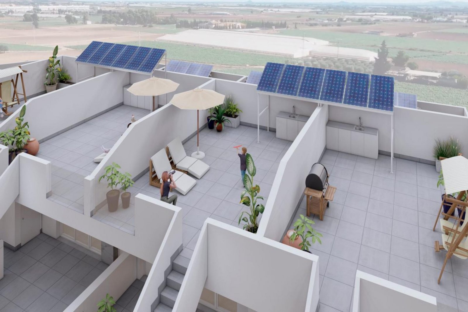 Stylishes Apartment mit Dachterrasse & Gemeinschaftspool