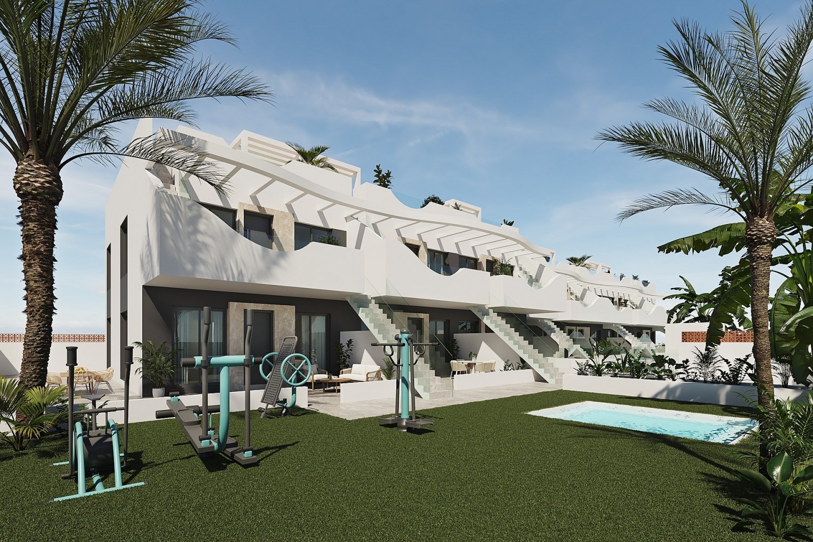 Pilar de la Horadada: Sonniges Wohnen mit Garten, Jacuzzi & Outdoor-Gym 