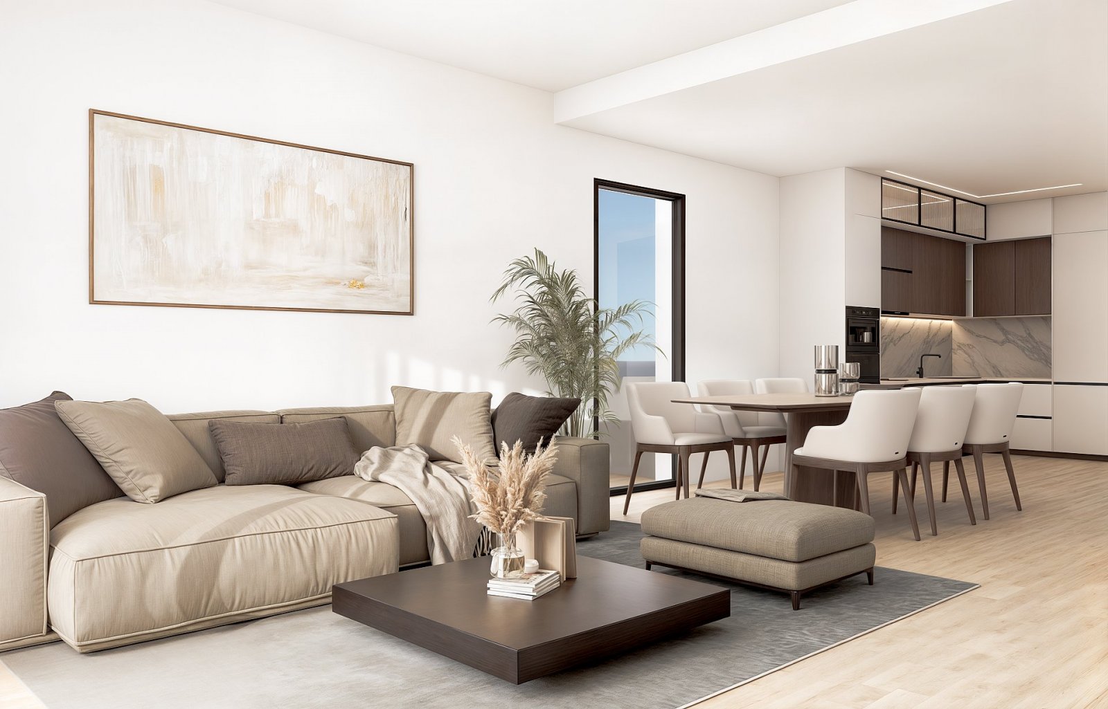 Modernes Apartment mit Solarium und Pool