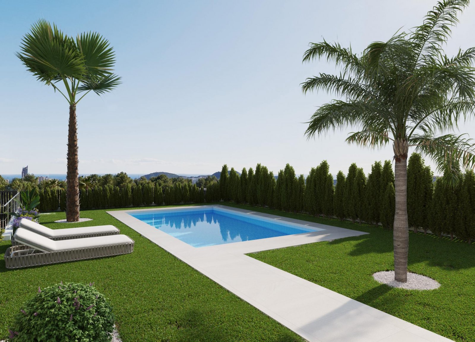 Exklusive Neubauvilla mit Pool, 3 Schlafzimmern & Privatparkplatz