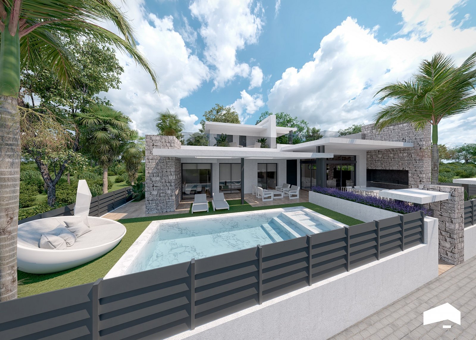 Exklusive Villa mit privatem Pool im Resort