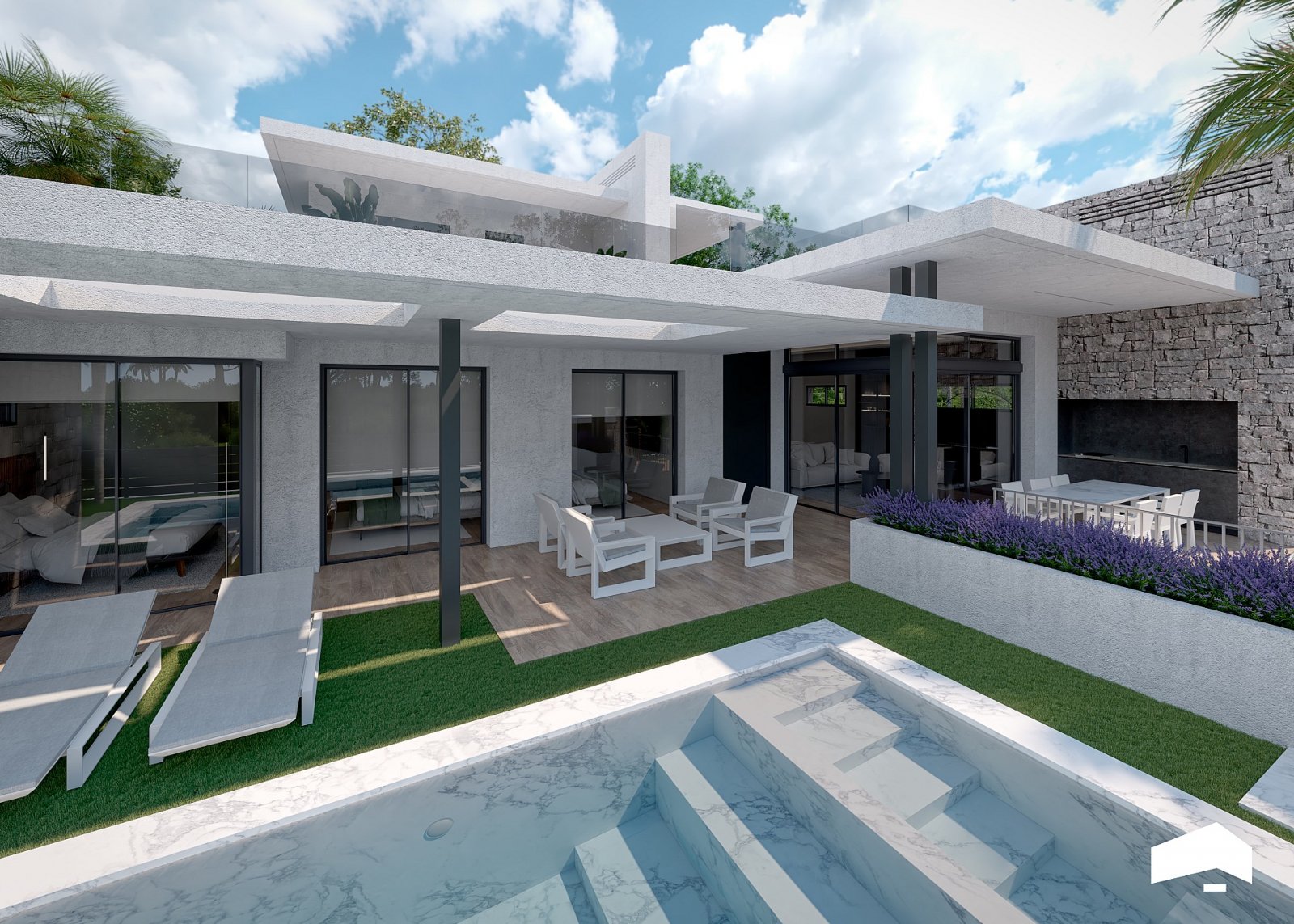 Exklusive Villa mit privatem Pool im Resort