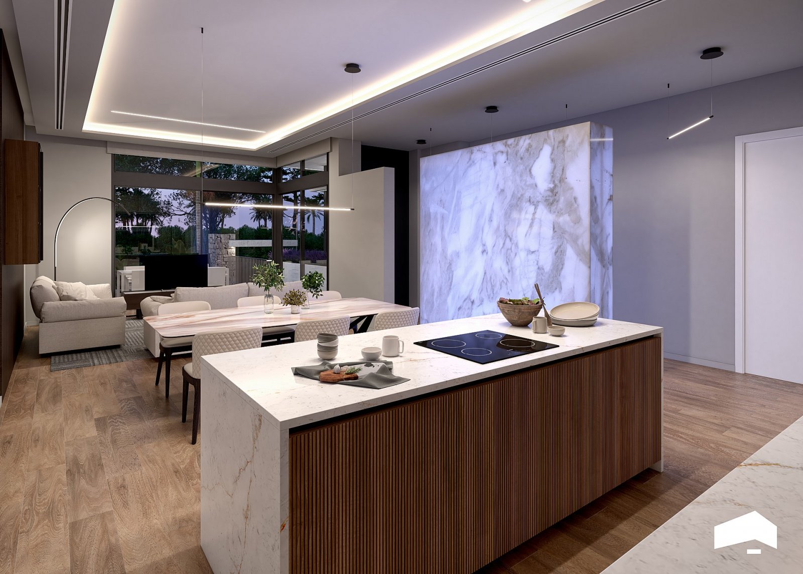 Exklusive Villa mit privatem Pool im Resort