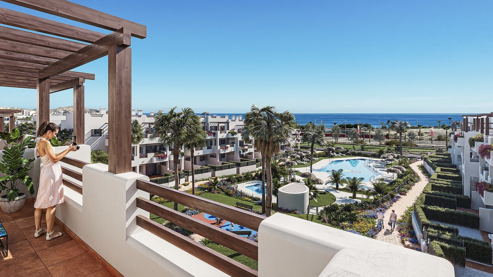 Stilvolles Wohnen mit Terrasse und Pool