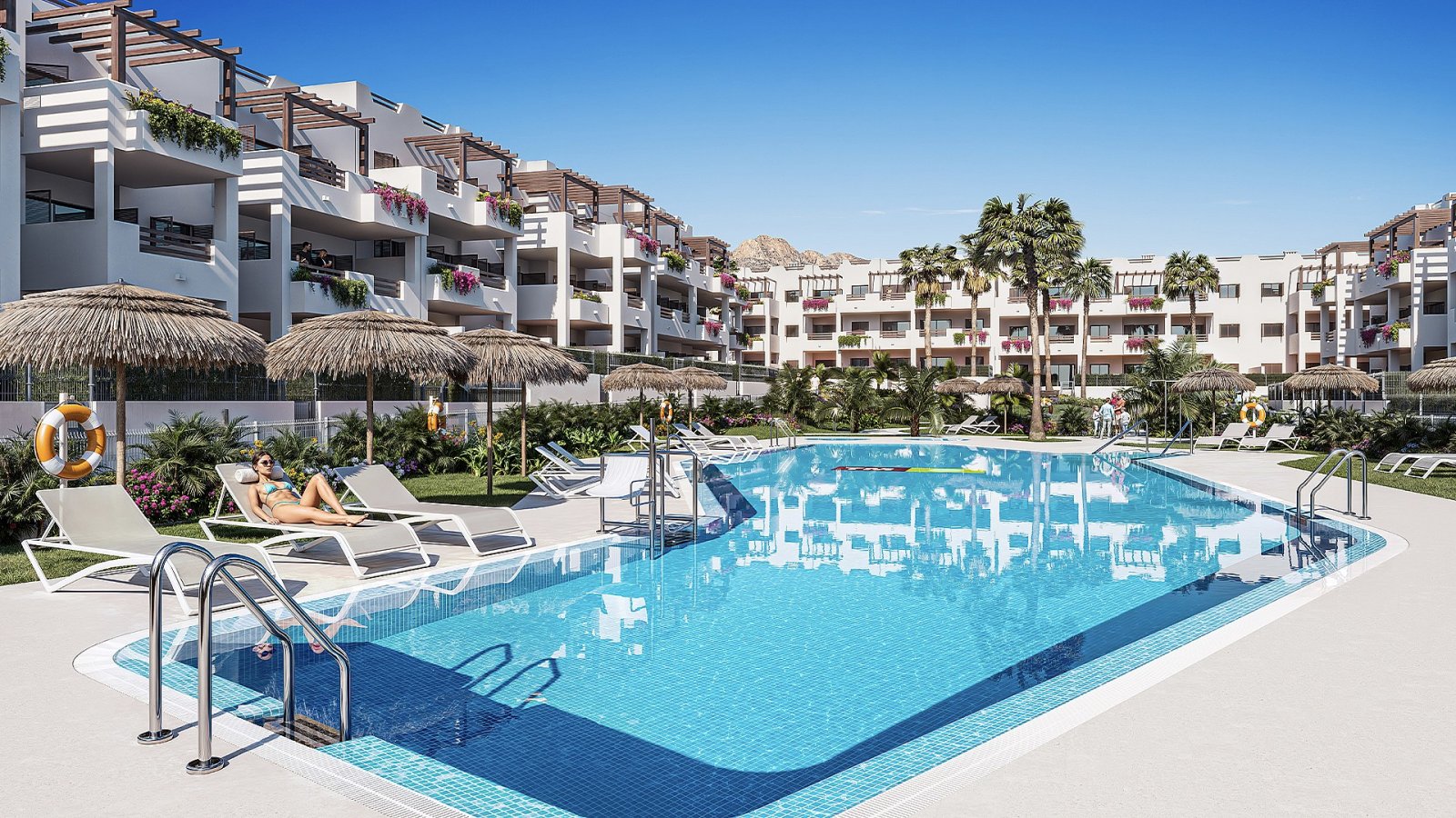 Stilvolles Wohnen mit Terrasse und Pool