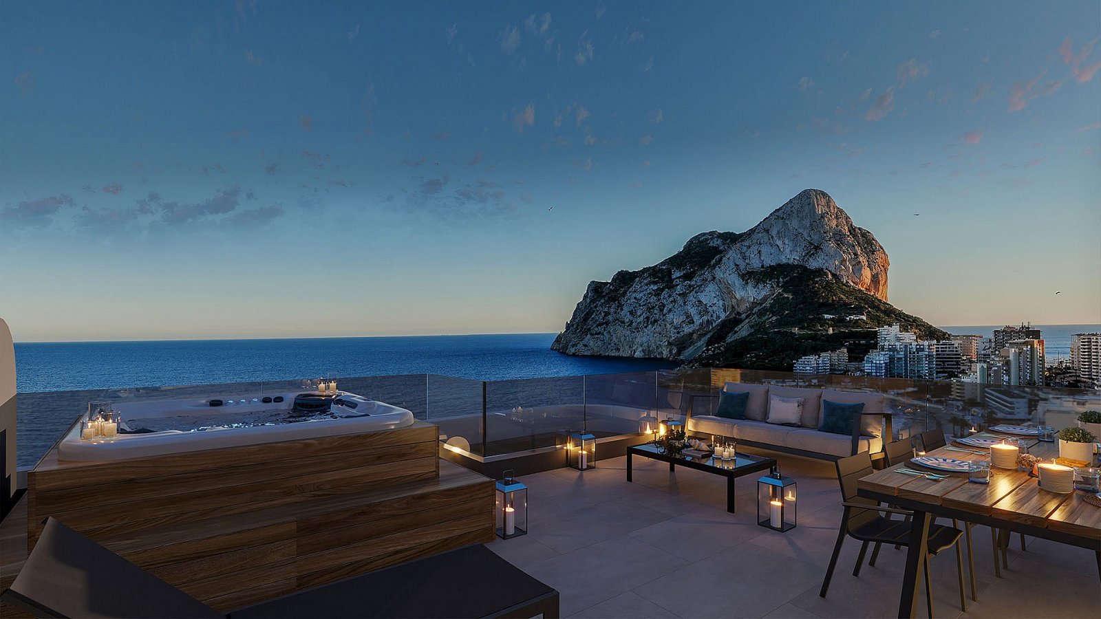 Calpe: Luxusapartments direkt am Strand von Calpe mit Meerblick 
