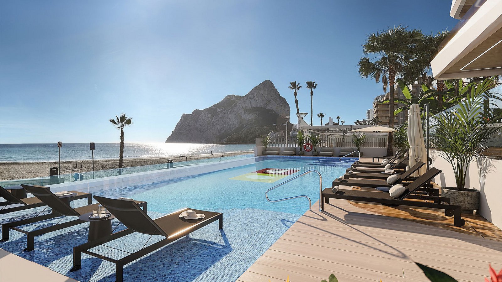 Luxusapartments direkt am Strand von Calpe mit Meerblick
