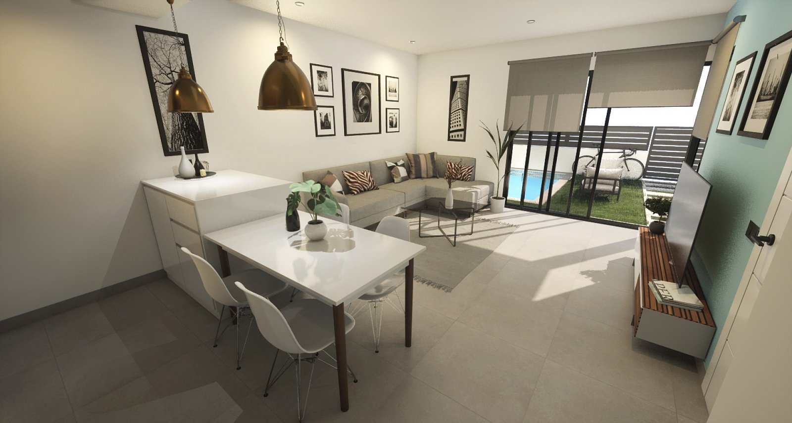 Moderne Villa mit privatem Pool und Carport