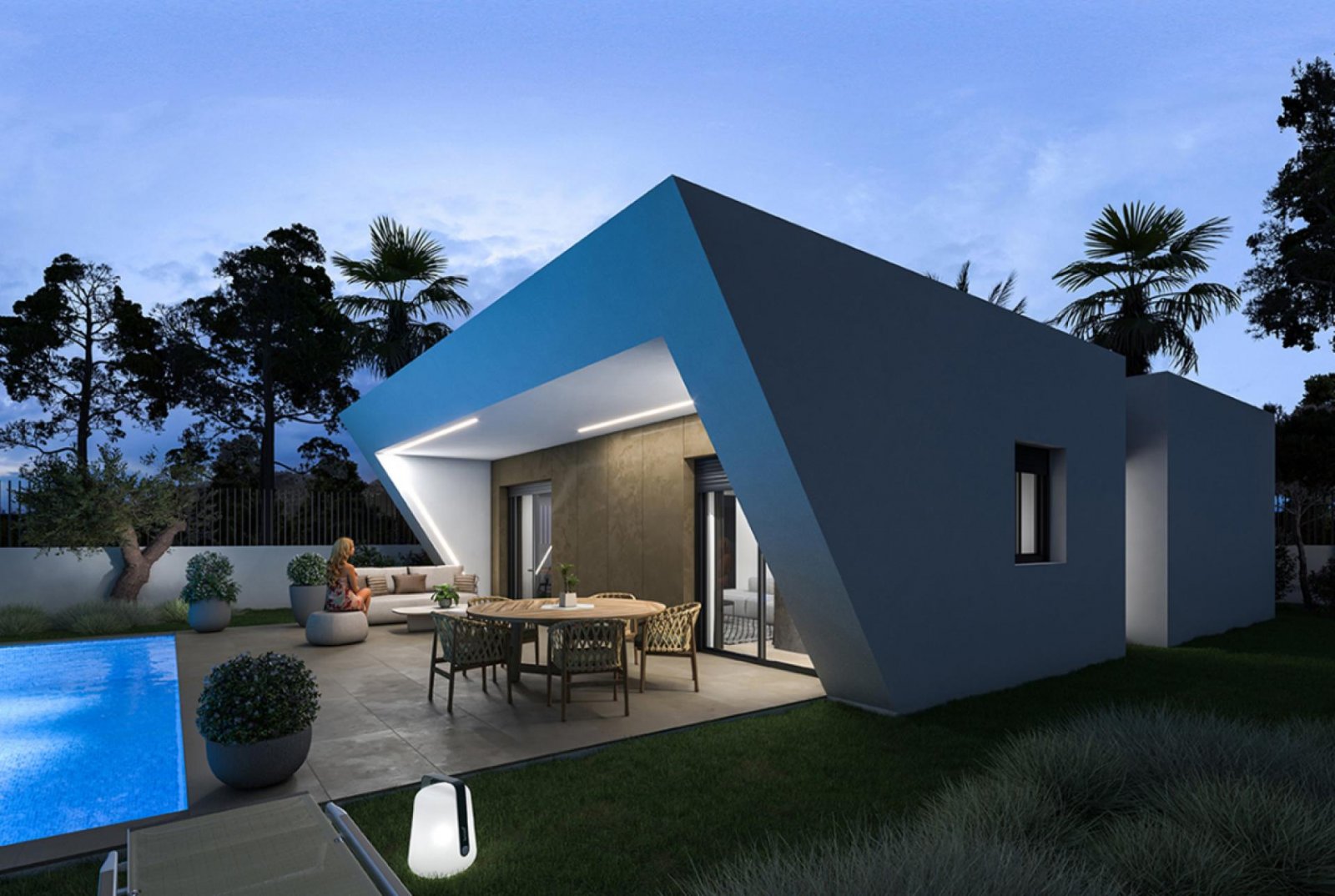 Hondon de las Nieves: Moderne Villa mit 3 Schlafzimmern, 2 Bädern und optionalem Swimmingpool 