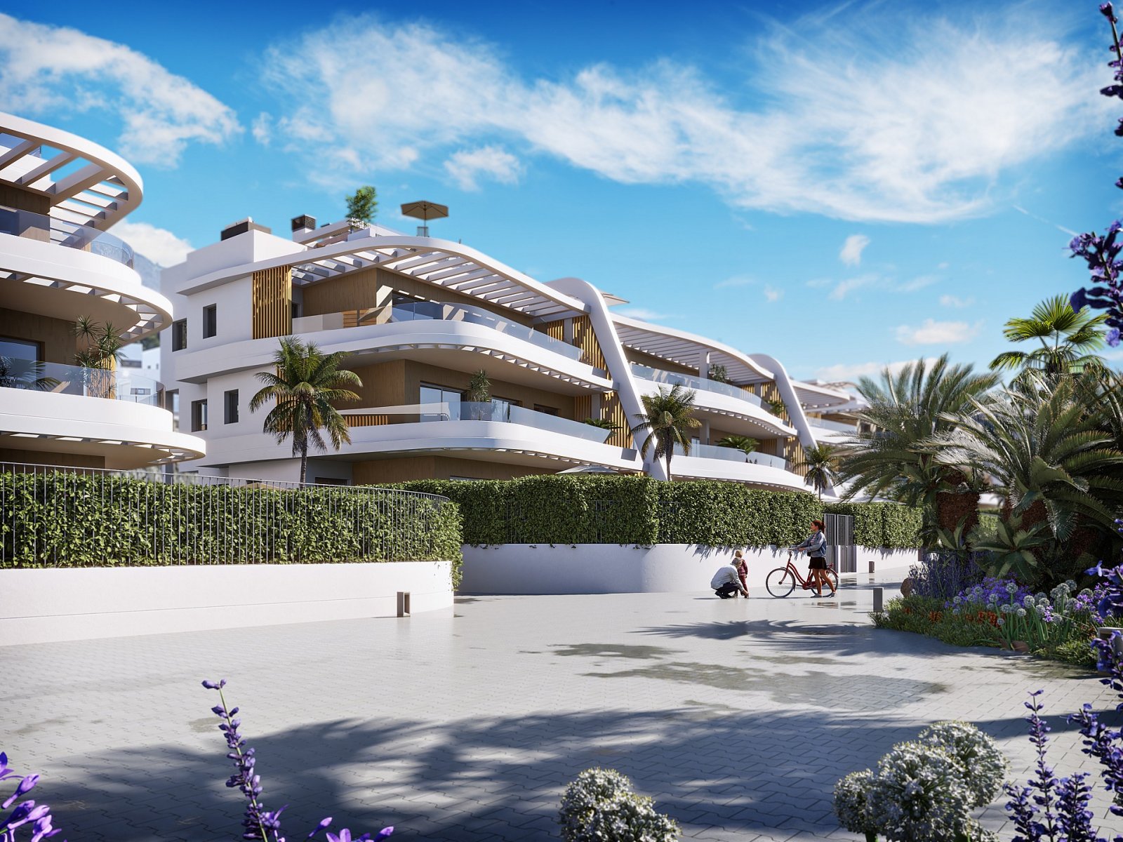Finestrat: Stilvolles Apartment mit Terrasse & Meerblick 