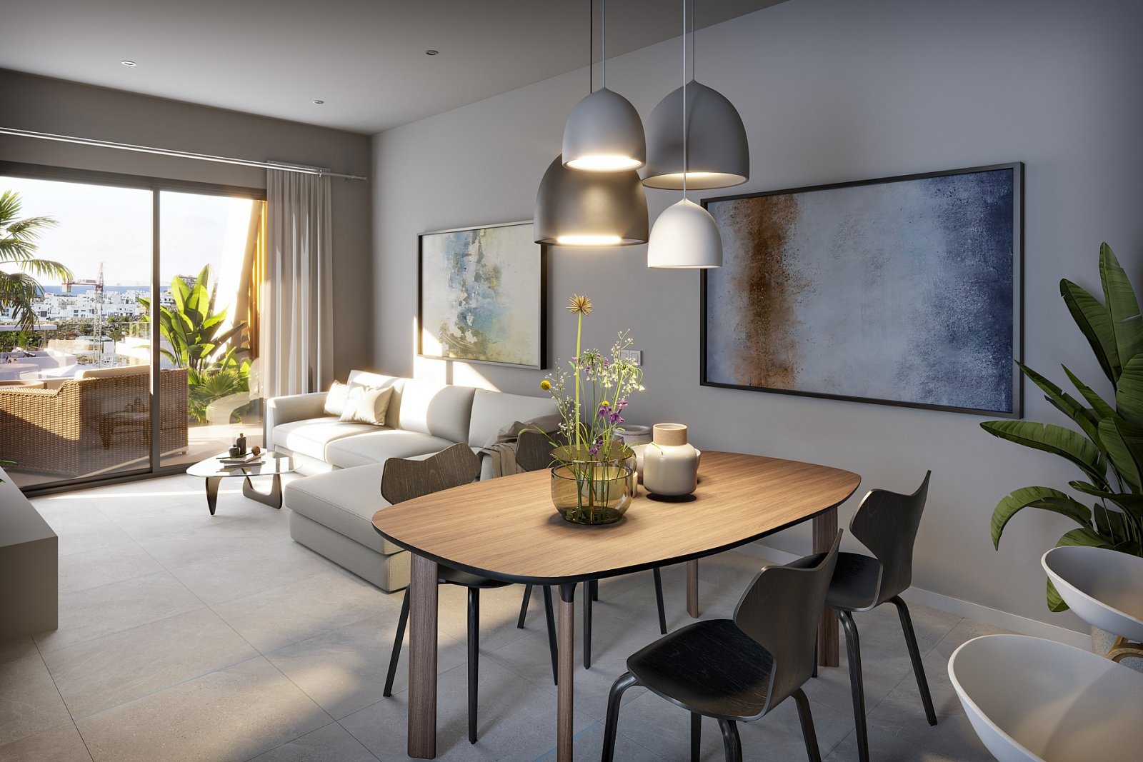 Stilvolles Apartment mit Terrasse & Meerblick