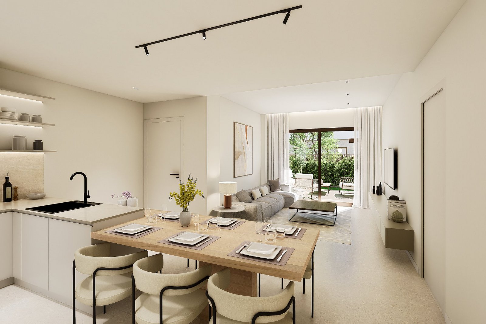 Exklusives 3-Zimmer-Apartment mit Garten & Pool