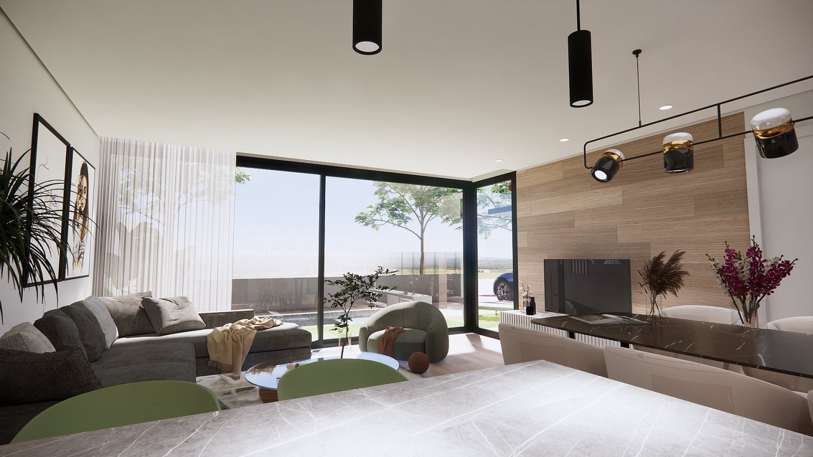 Luxuswohnen in exklusiven Villen mit Pool und Garten
