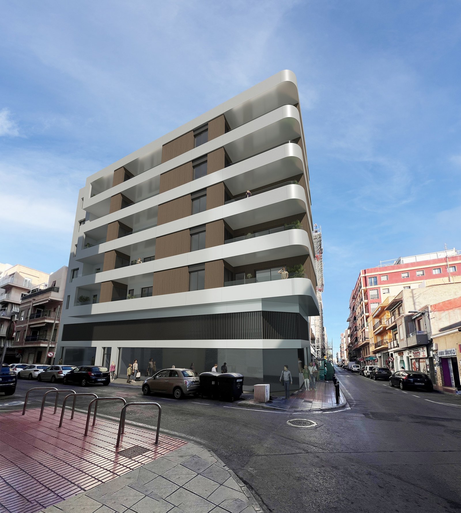 Santa Pola: Modernes City-Apartment mit 2 Bädern und Terrasse 