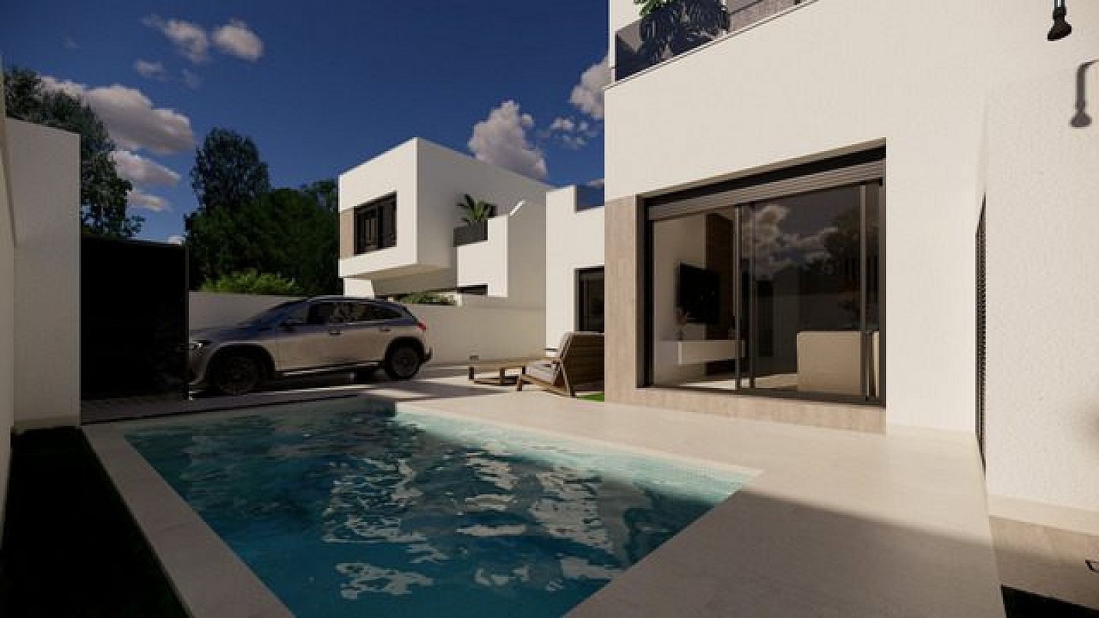 Stilvoll wohnen: Villa mit Pool & 3 Schlafzimmern