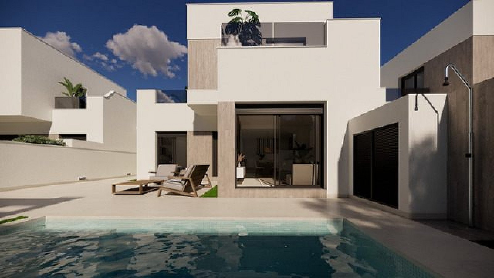 Stilvoll wohnen: Villa mit Pool & 3 Schlafzimmern