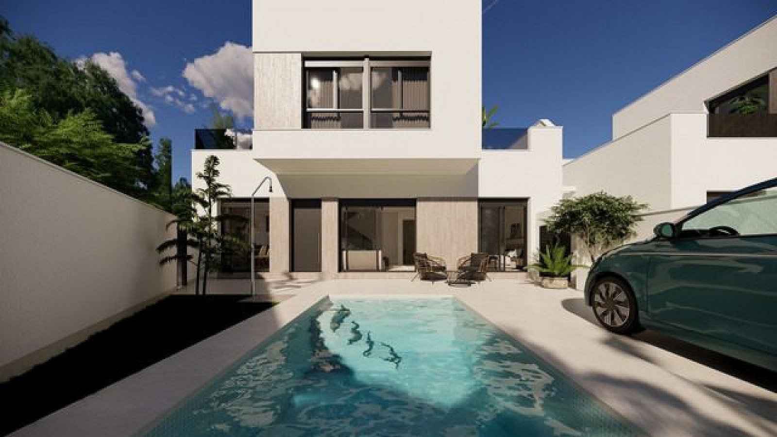 Stilvoll wohnen: Villa mit Pool & 3 Schlafzimmern