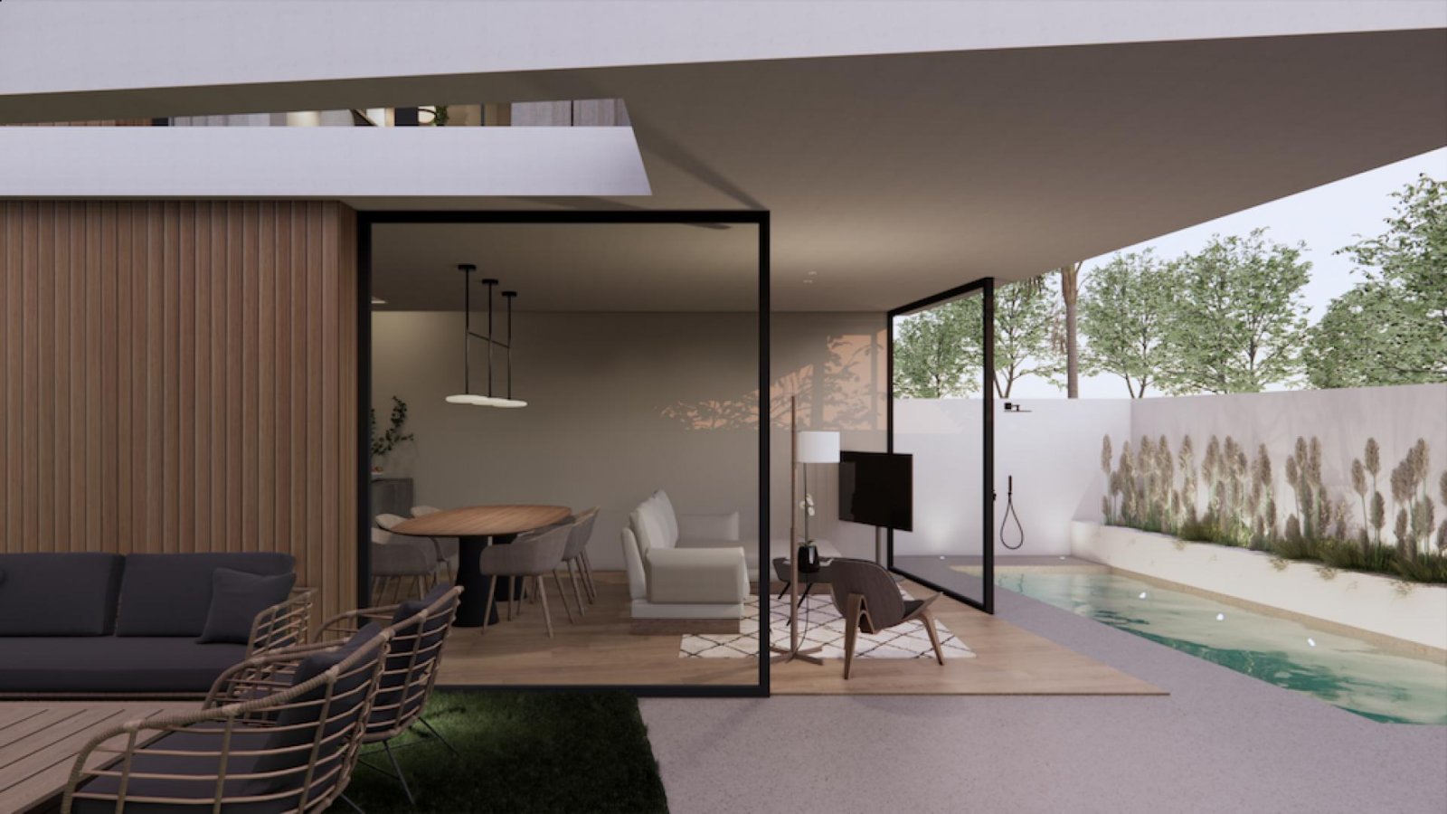 Torre de la Horadada: Elegante Villa mit 3 Schlafzimmern und Pool 