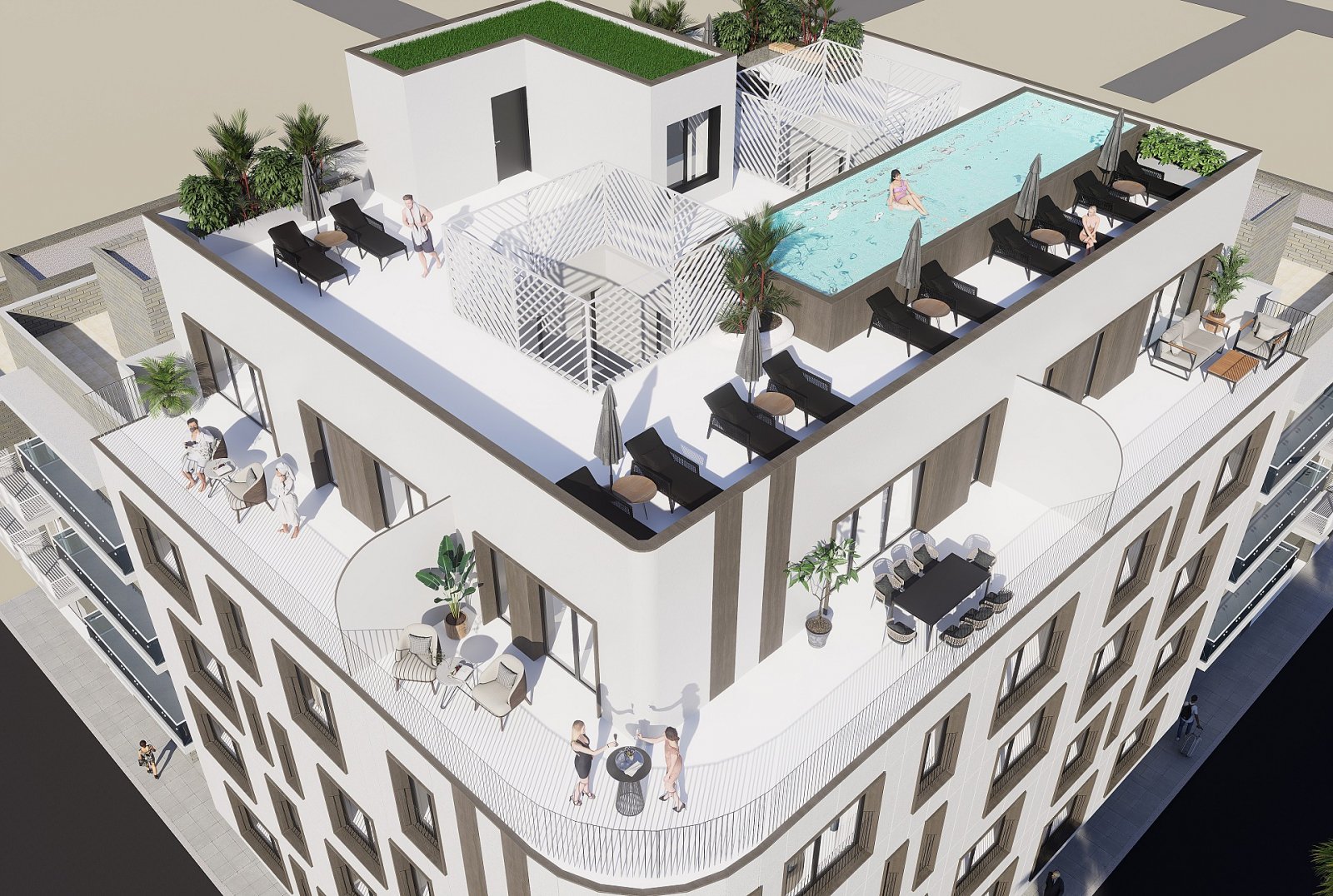 Torrevieja: Moderne Apartments mit Solarium, Pool & Strandnähe 