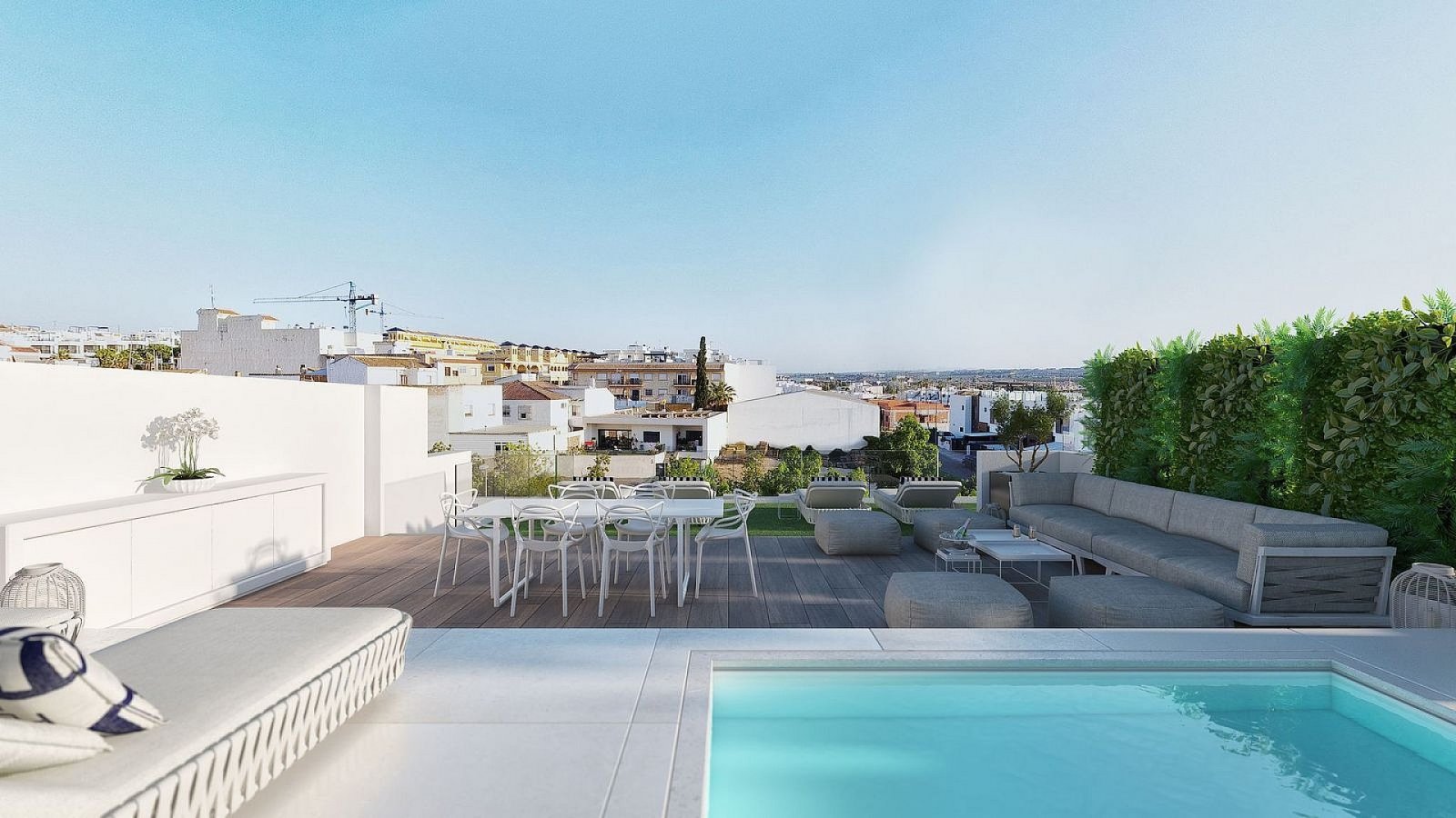 Benijòfar: Moderne Apartments mit Solarium, Pool & 3 Schlafzimmern 