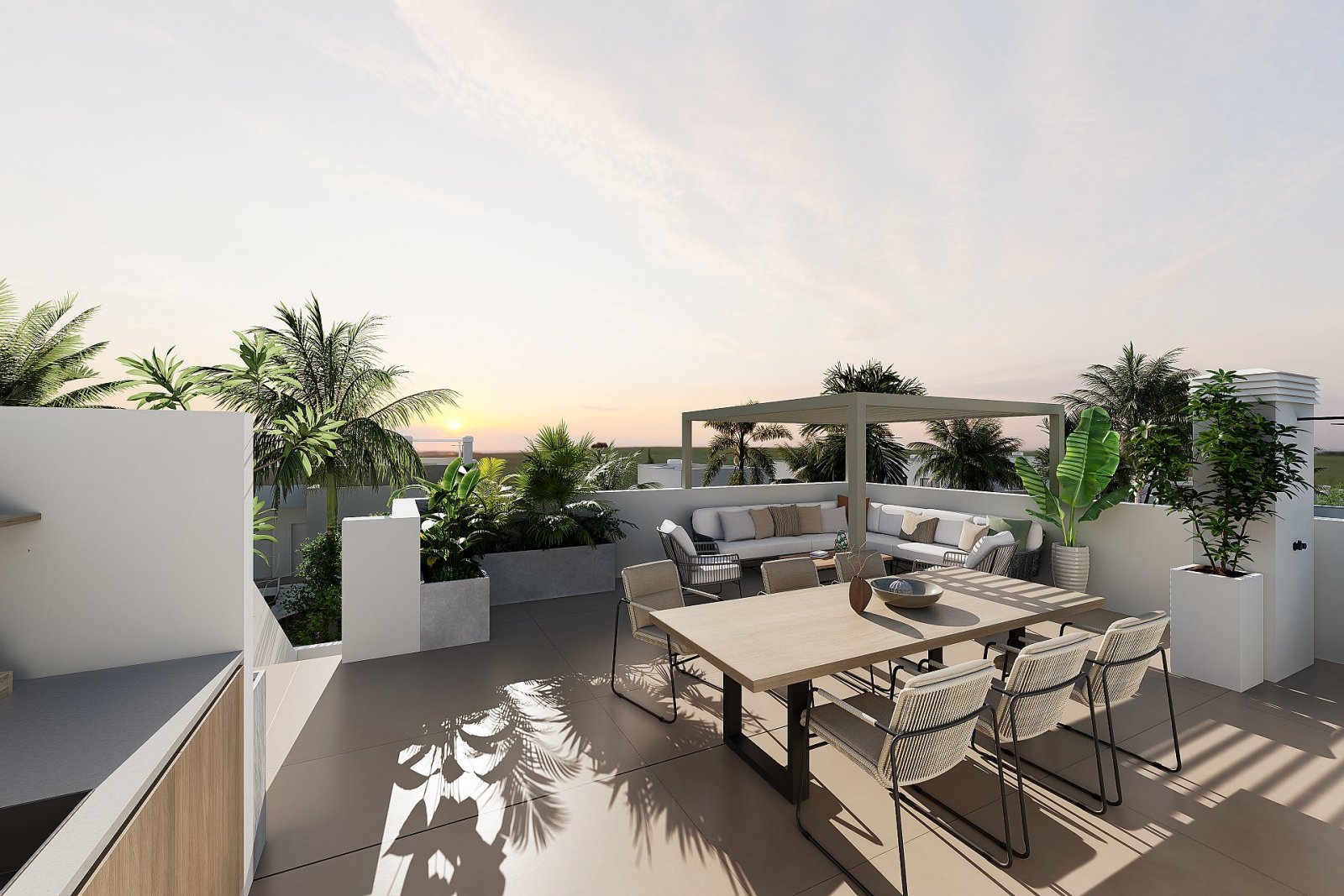 Los Alcazares: Exklusives 3-Zimmer-Apartment mit Solarium & Pool 