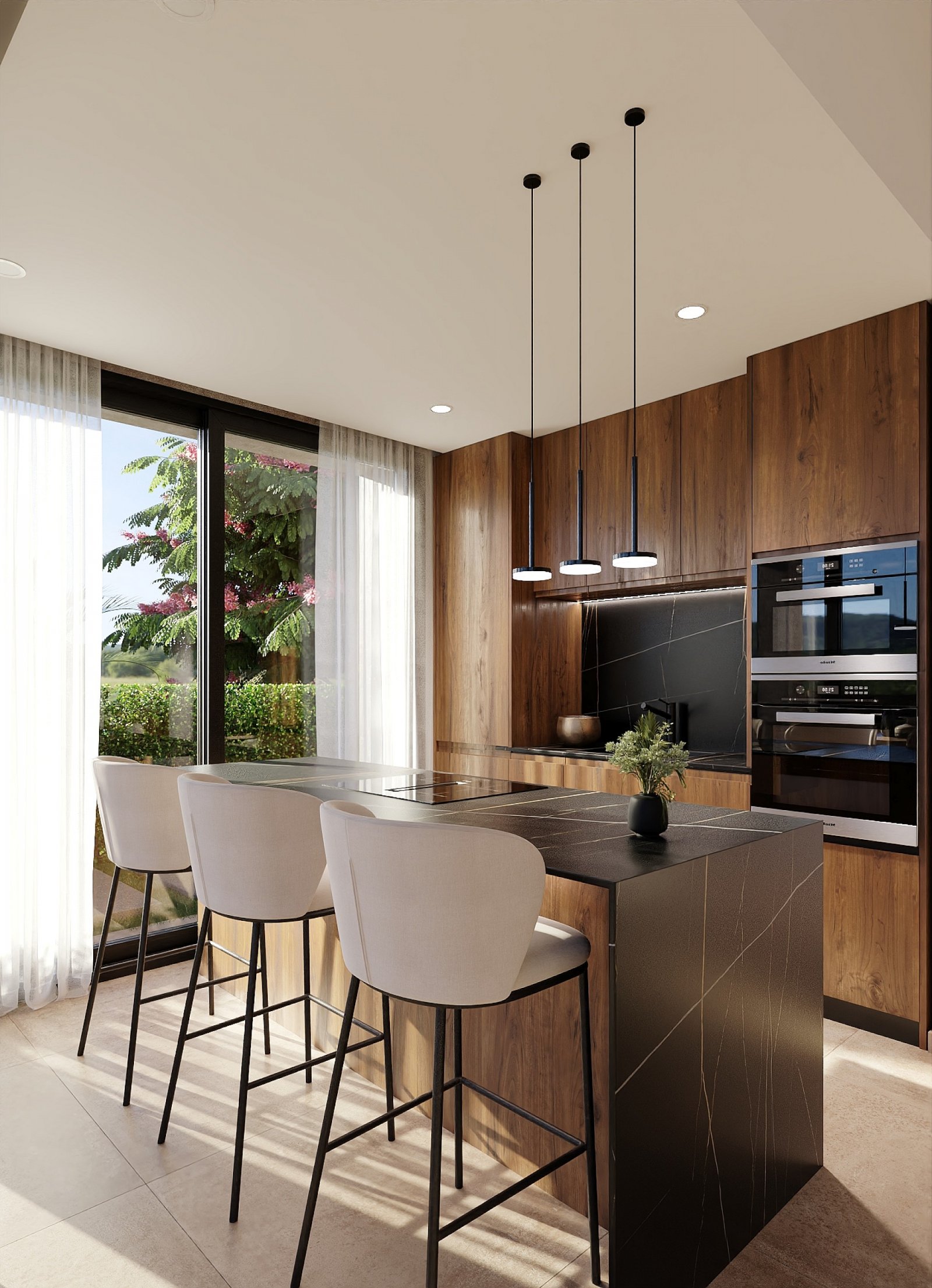 Moderne Designvilla mit großzügigen Terrassen