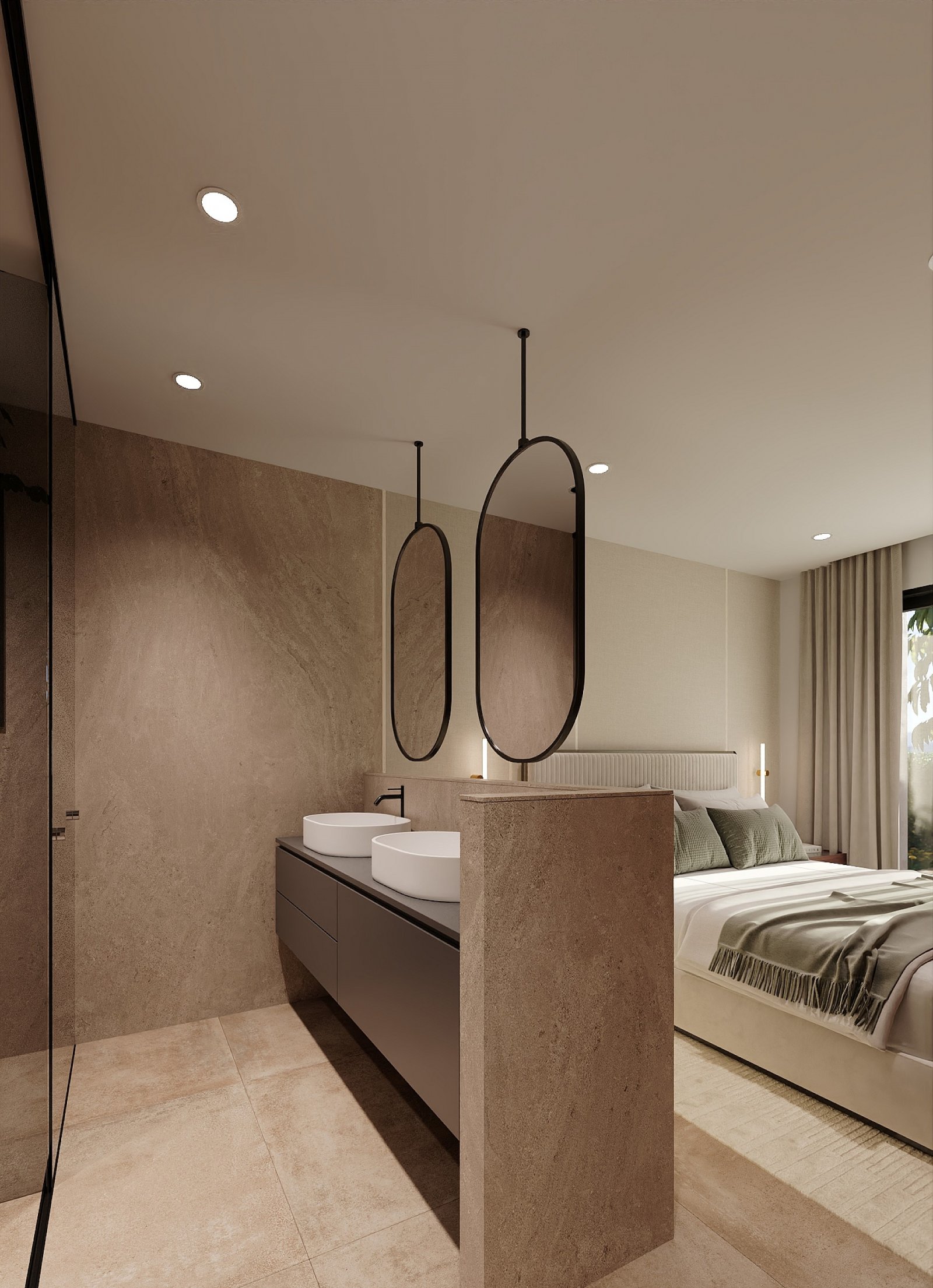 Moderne Designvilla mit großzügigen Terrassen